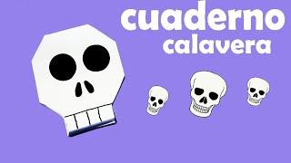 Origami - Cuaderno de papel calavera - Cómo hacer un cuaderno de papel sin pegamento