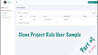 Clone Project Sample User Roles and Permissions | Laravel 10