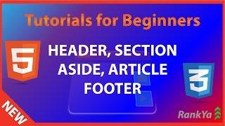 header, section, article, aside, footer - html5 & CSS Course - Full html5 Course for FREE