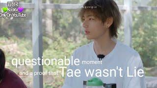 Taekook - a questionable moment and a proof that Taehyung doesn't lie. Taekook sweet moment