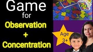 Game to improve concentration and observation in kids- Pattern Play game from Amazon #Creativekids