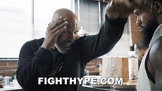 MIKE TYSON TEACHES SIGNATURE MOVES TO "THE BEAST"; BADDEST MAN ON THE PLANET MENTORING JAMES WILSON