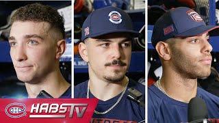 Mailloux, Xhekaj + more Habs address the media at practice | FULL PRESS CONFERENCES