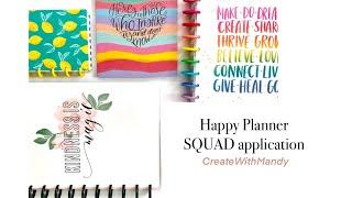 Happy Planner®️ SQUAD Application!