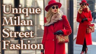 Unique Italian Street Style: Beautiful People Show Stunning Winter Outfits in Milan