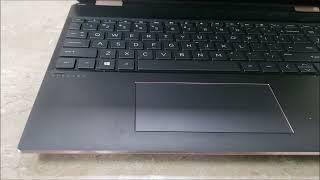 How to turn on HP Spectre x360 laptop. Where is the power button? 