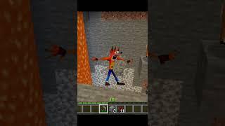 SAVE Crash Bandicoot OR Fox in Minecraft? #shorts #minecraft #crashbandicoot