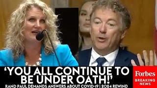 UNRELENTING: Rand Paul Demands Answers About The Origins Of COVID-19 | 2024 Rewind