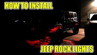 Installing Rock LED Lights on Jeep