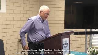 Aesthetic Atheism - Prof. Tom Leddy