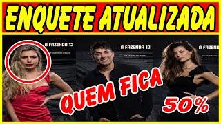 A FAZENDA 13: ENQUETE ATUALIZADA define QUEM SAI DA FAZENDA 13