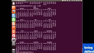 How to use "cal" command in linux for accessing calender in terminal / shell ?