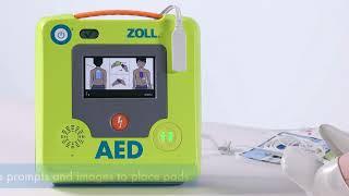 ZOLL AED 3® device, Basic Training Video, AHA, English