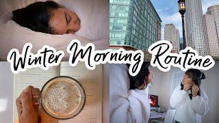 a WINTER MORNING ROUTINE 2021 | Boston, MA