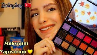 Türkçe ASMR Roleplay  Cilt Bakım & Makyajını Yapıyorum 