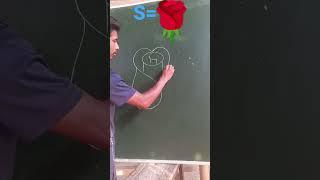 Amazing rose drawing with S// easydrawing tricks #amazing #draw #easytrick #shortsvideo