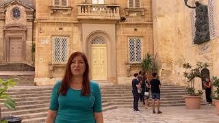 Flower laying ceremony in Birgu marking end of WW2