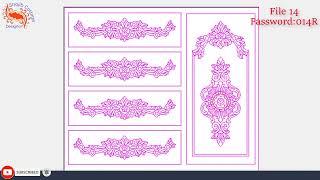 Wardrope design in Artcam l Free 2D Design(Dxf) File l Shojibcottage