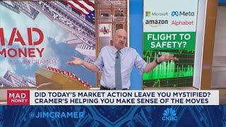 Big Tech came back today because of the bond market, says Jim Cramer