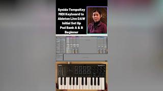 Synido Tempokey K25 - MIDI keyboard connect to Ableton Live Daw for Beginners - Pad bank