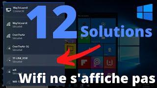 Wifi ne s'affiche pas sur Windows 10