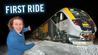 EXCLUSIVE: First Ride on Canada's NEW TRAINS with @viarailcanada