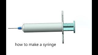 How to model Syringe | Solidworks tutorial