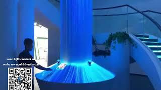 Digital Waterfall | interactive projection | museum interactive displays | interactive multimedia