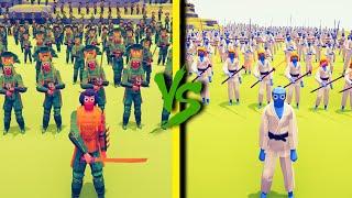 TAEKWONDO TEAM vs SAMURAI TEAM - Totally Accurate Battle Simulator TABS