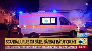 Scandal uriaș cu bâte în Capitală. Bărbat bătut crunt după ce s-a luat la ceartă cu o femeie