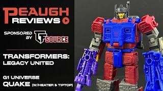 Video Review: Transformers Legacy United - G1 Universe QUAKE (w/ Heater & Tiptop)