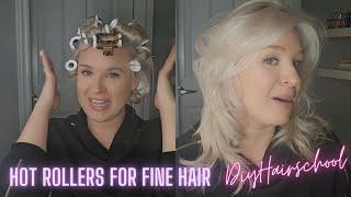 90s Hair - Hot Rollers for Bouncy Blowout Curls in Thin & Fine Hair!