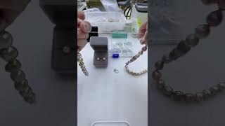 Necklace making process #jewelry #necklace #pearl #diy #handmade #knotting #edison
