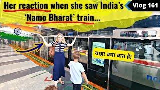 Craziest 'Namo Bharat' train experience in INDIA  | Karolina vlogs with Anurag