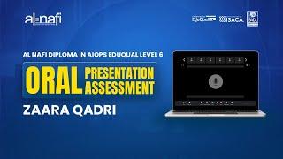 Al Nafi EduQual Diploma Oral Presentation Assessment | Zaara Qadri