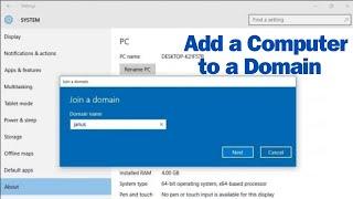 How to Add a Computer to a Domain on PC | How to add Computer in Domain | join a domain