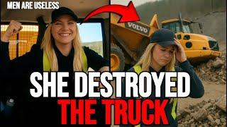 Feminist Tries A Man's Job And INSTANTLY Gets Humbled