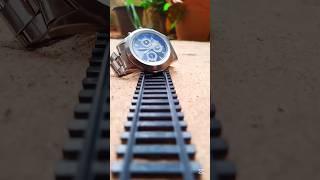 Rollex Watch VS Locomotive Express Train  hit Accident / mini,Tiny,Lego train #train