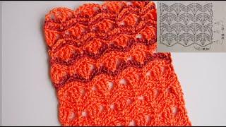 Узоры крючком для начинающих* Crochet patterns* Простой ажурный узор ВАРИАНТЫ его вязания Урок 208