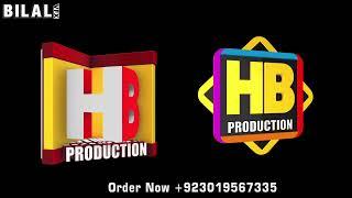 HB Production 3D Logo Animation | Rotating Logo | KHAN GFX