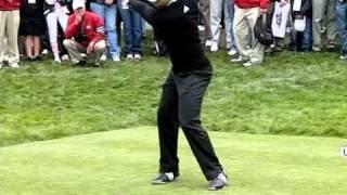 Sergio Garcia front view slow motion