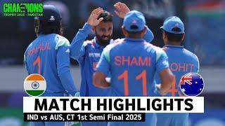 India vs Australia Full Highlights  | Icc Champions Trophy | Match Highlights | IND vs AUS