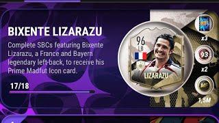 BIXENTE LIZARAZU 96 MADFUT ICON ALL SBC SOLUTIONS MADFUT 23