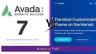 Avada vs The7 - Battle between 2 bestseller Wordpress themes