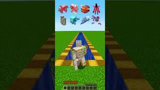 MINECRAFT WATER POOL VS MOB'S ABILITY (SIGMA BOY) #minecraft #shorts