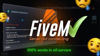 FiveM Server not connecting | 100% Fix - Full Guide | WORKS IN ALL SERVERS ‼️ GTA RP