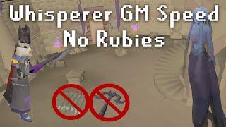 OSRS Whisperer GM CA Speedrun - No Ruby Bolts / No ZCB - Iron Friendly Combat Achievement ft. lag