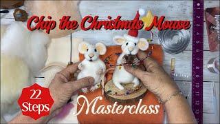 MIND BLOWING TUTORIAL Needle Felting a Christmas Mouse for Beginners