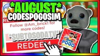 *AUGUST* ALL WORKING CODES IN POGO SIMULATOR! | ROBLOX