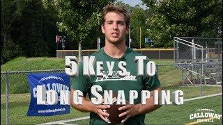 How to long snap for a punt, field goal and extra point